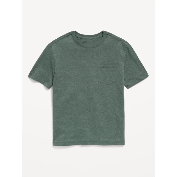 Softest Short-Sleeve Pocket T-Shirt for Boys - Terrestrial Green
