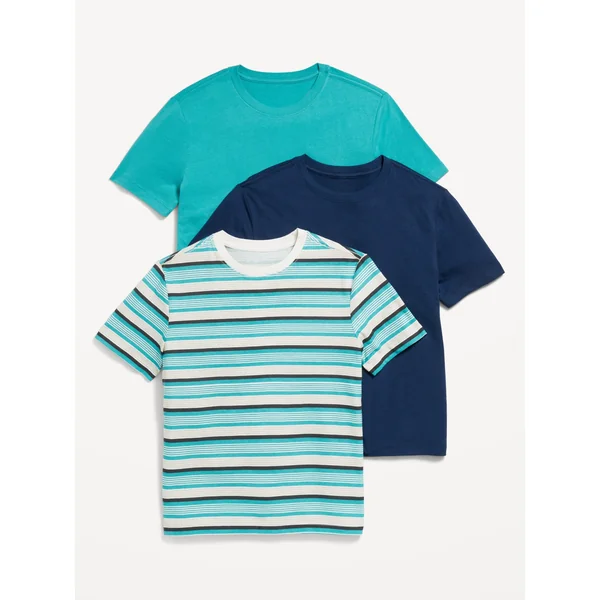 Softest Short-Sleeve T-Shirt 3-Pack for Boys - BLUE WING TEAL