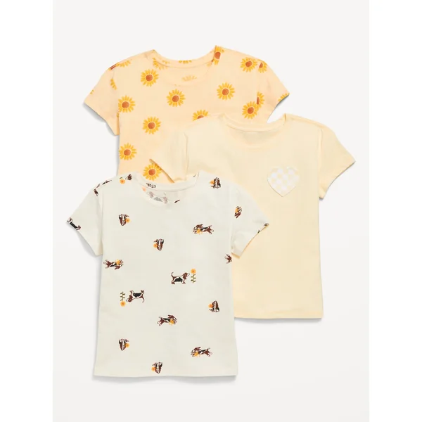 Softest Short-Sleeve Variety T-Shirt 3-Pack for Girls - GEORGIA