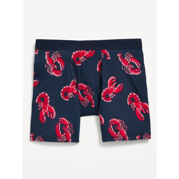 Soft-Washed Boxer Briefs -- 6.25-inch inseam - Lobster