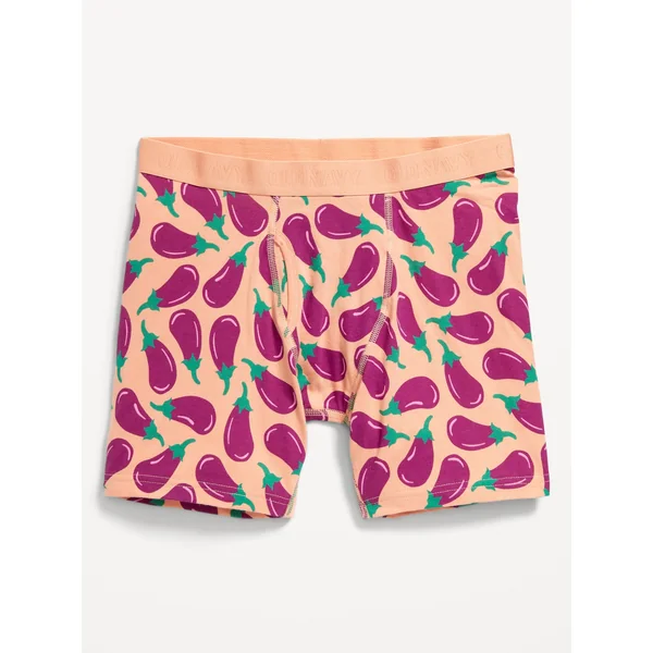 Soft-Washed Boxer Briefs -- 6.25-inch inseam - RICH EGGPLANT