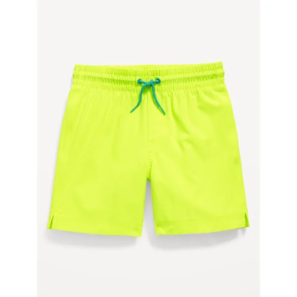 Solid Swim Trunks for Boys - Bright Lights Neon