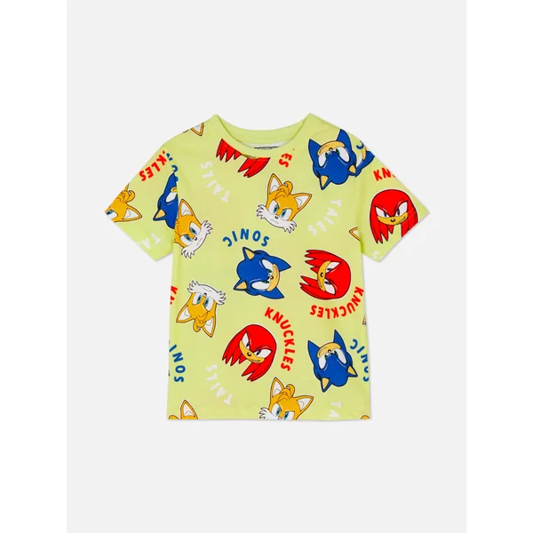 Sonic The Hedgehog Graphic T-Shirt - Yellow