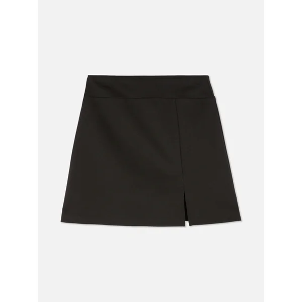 Split Hem Skort - Black