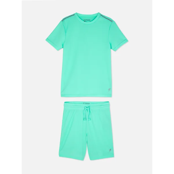 Sports Top and Shorts Set - Mint
