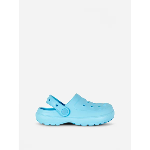 Square Cut-Out Clogs - Blue