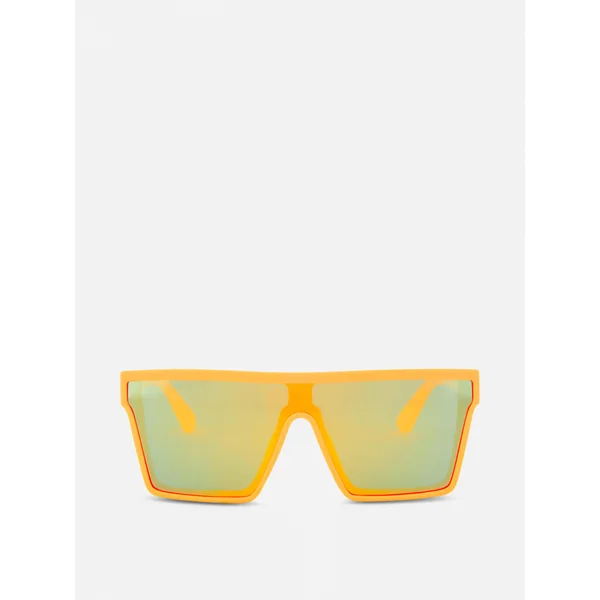 Square Frame Tinted Sunglasses - Orange