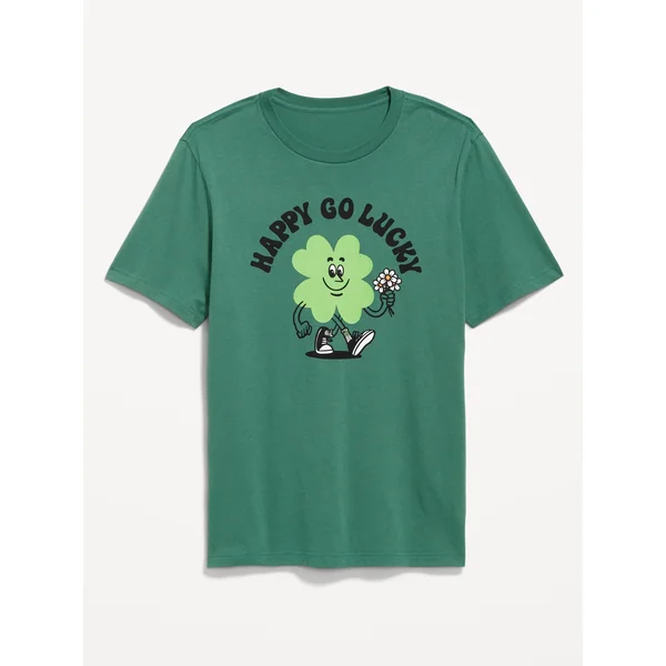 St. Patrick's Day Graphic T-Shirt - Happy Go Lucky
