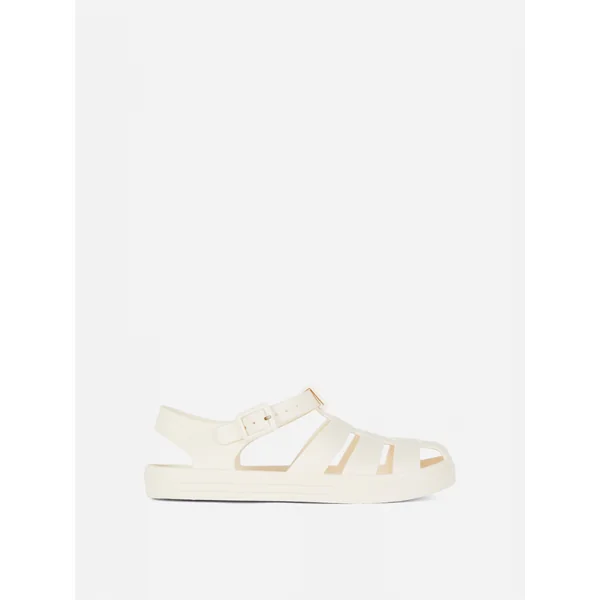 Stacey Solomon Caged Jelly Sandals - Ivory