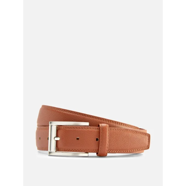 Stitch Detail Belt - Tan