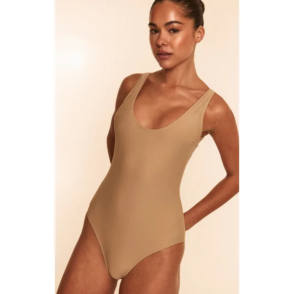 Stone Basic Scoop Swimsuit