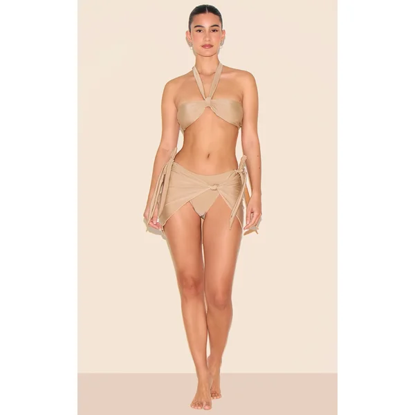 Stone Knot Detail Mini Beach Skirt