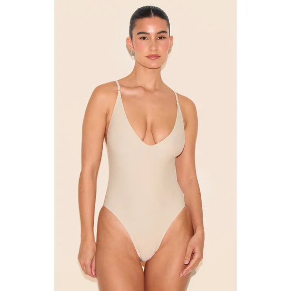 Stone Low Scoop Basic Swimsuit