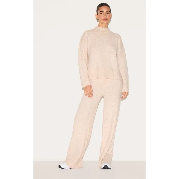 Stone Luxe Knit Wide Leg Pants