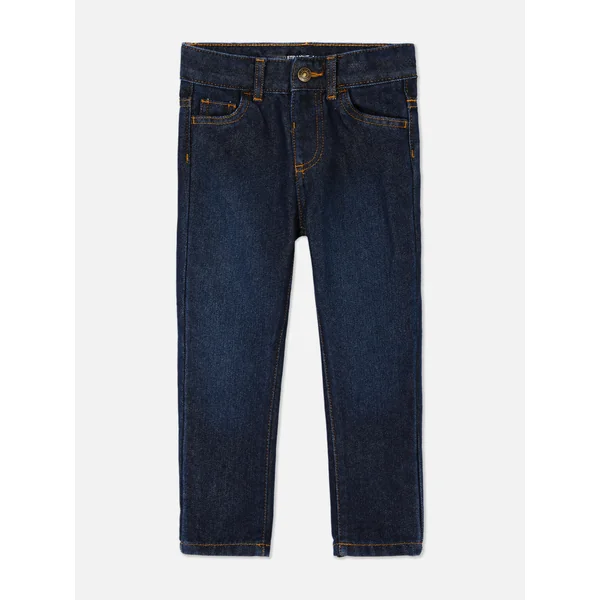 Straight Leg Jeans - Dark Blue