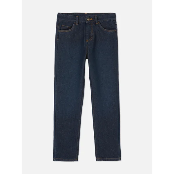 Straight Leg Jeans - Dark Blue