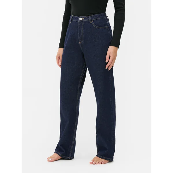 Straight Leg Jeans | Regular - Dark Blue