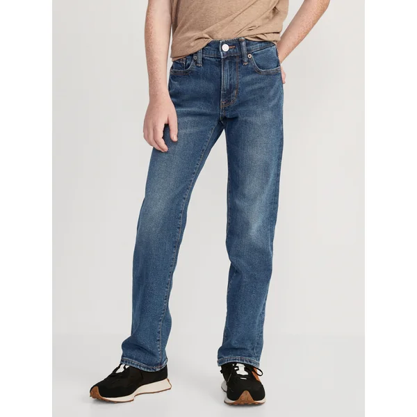 Straight-Leg Built-In Flex Jeans for Boys - BAY
