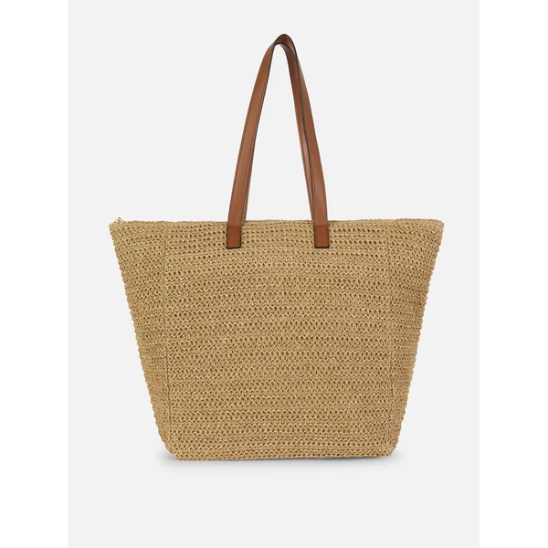 Straw Shopper - Natural