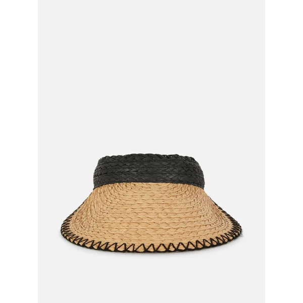 Straw Visor - Tan