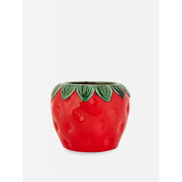 Strawberry Shaped Vase - Red