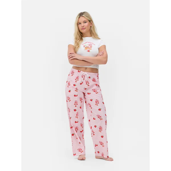 Strawberry Shortcake Pajama Top - White