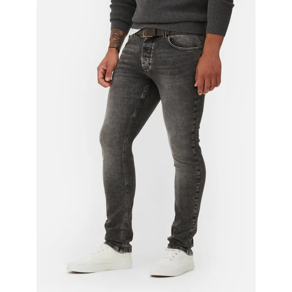 Stretch Skinny Jeans - Gray
