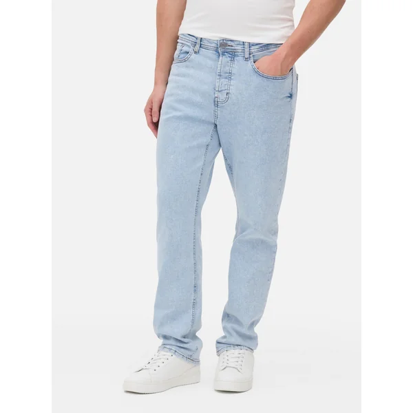 Stretch Straight Jeans - Bright Blue