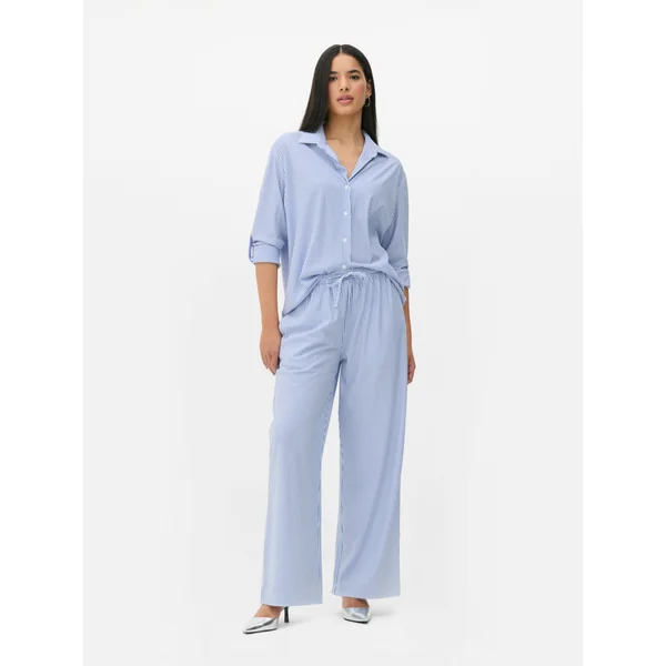 Striped Jogger Pants - Blue