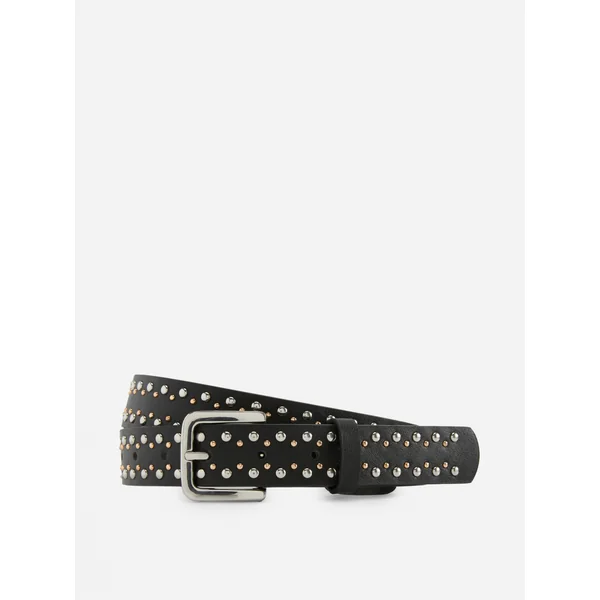 Studded Jeans Belt - Black