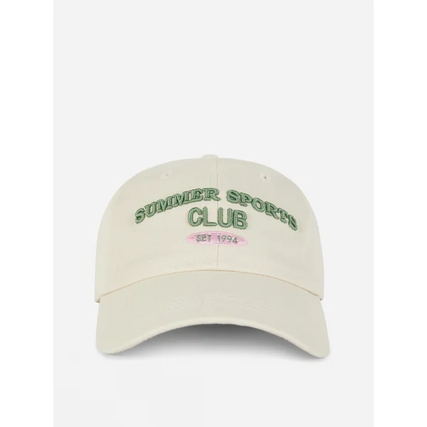 Summer Sports Club Cap - Cream