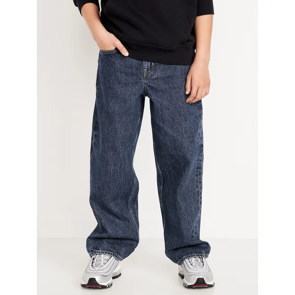 Super Baggy Jeans for Boys - Medium Wash