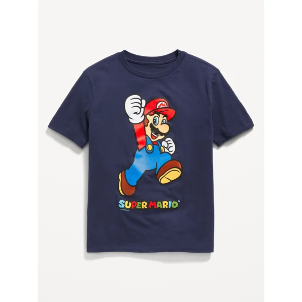 Super Mario Bros.™ Gender-Neutral Graphic T-Shirt for Kids - In the Navy
