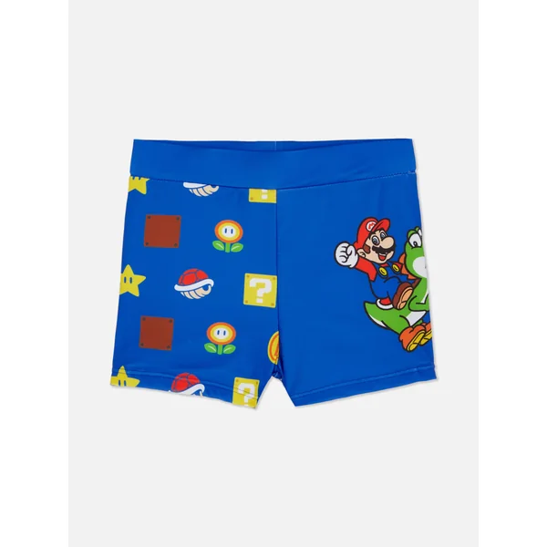 Super Mario Swim Shorts - Blue