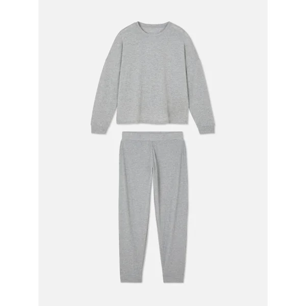 Super Soft Long Pajamas - Gray Heather