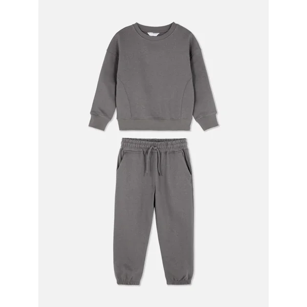 Sweatshirt and Joggers Set - Charcoal