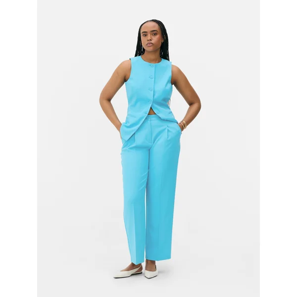 Tailored Pants - Aqua