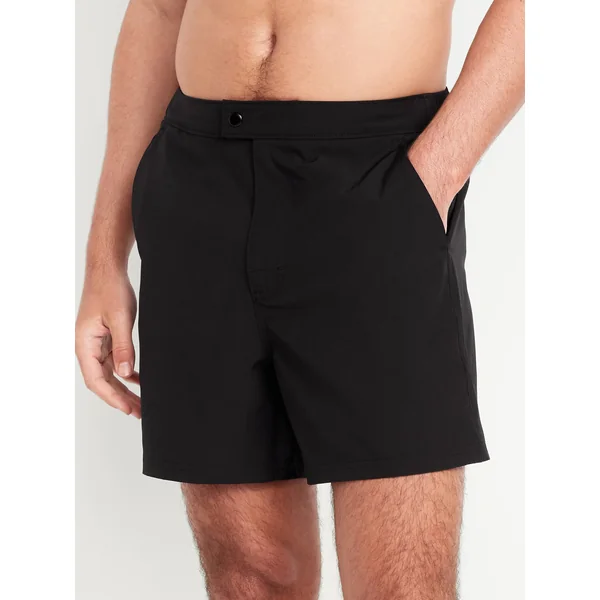 Tailored Swim Trunks -- 5-inch inseam - Black Jack