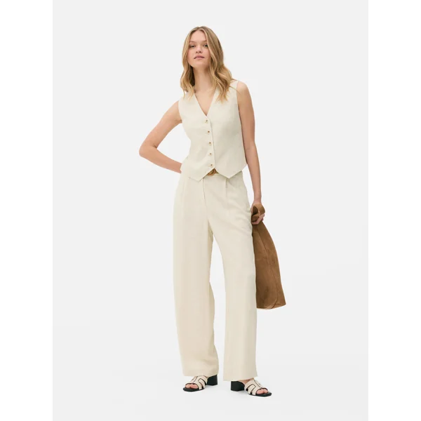 Tailored Vest - Natural