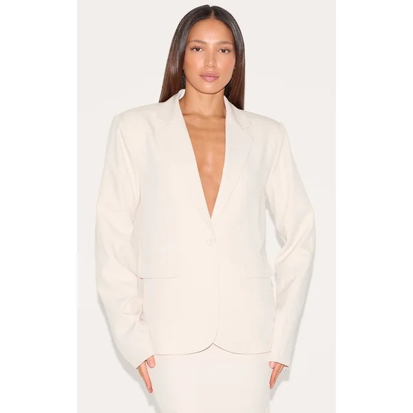 Tall Almond Oversized Blazer