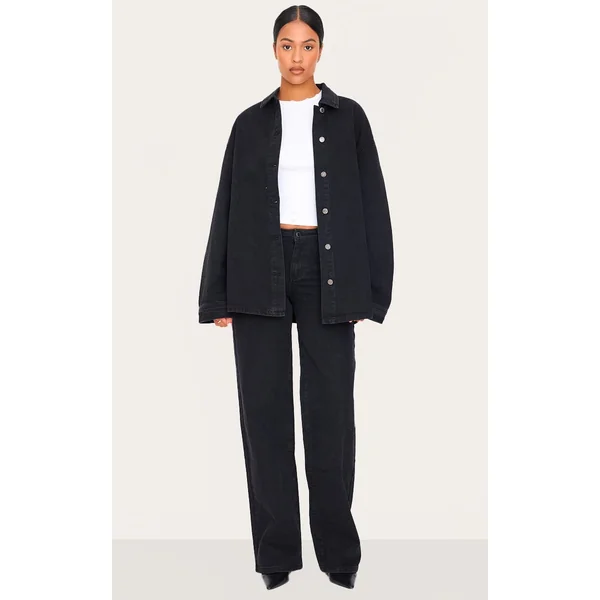 Tall Black Wide Leg Jeans