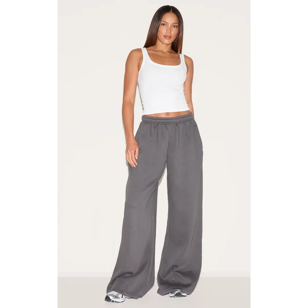 Tall Charcoal Wide Leg Sweatpants
