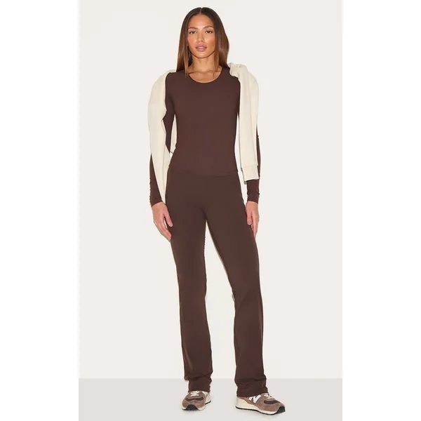 Tall Coffee Snatched Sculpt Flare Pants