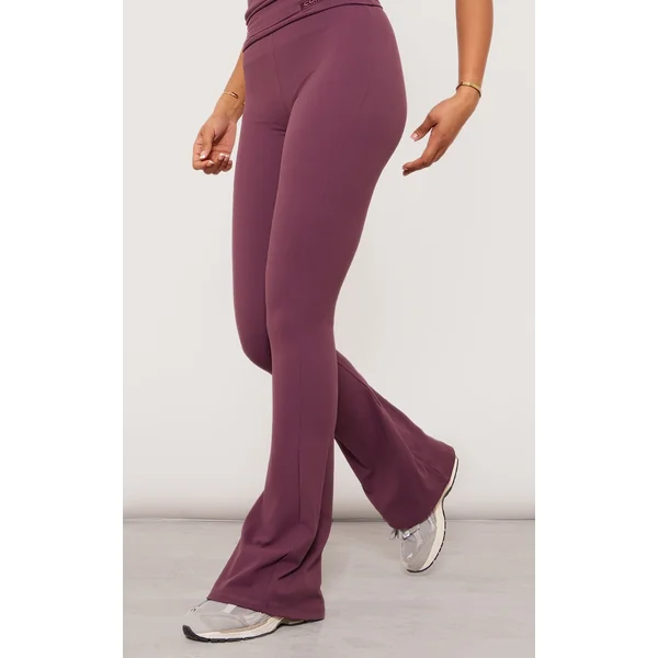 Tall Eggplant Core Collection Tab Snatched Sculpt Foldover Pants