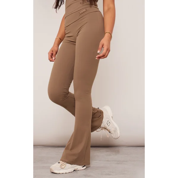 Tall Mocha Core Collection Tab Snatched Sculpt Foldover Pants