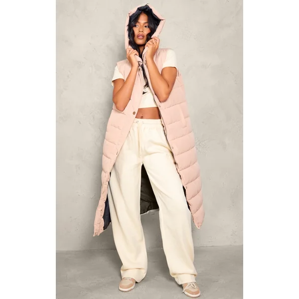 Tall Stone Panel Padded Longline Vest