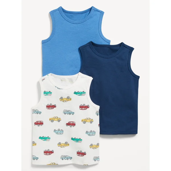 Tank Top 3-Pack for Toddler Boys - Cars