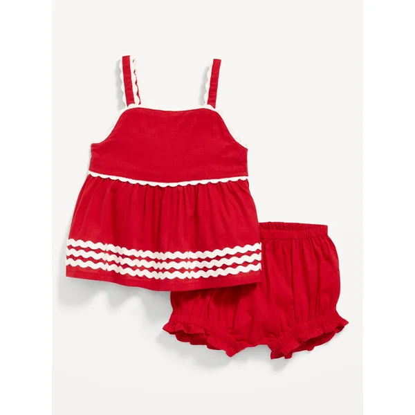 Tank Top and Shorts Set for Baby - Robbie Red