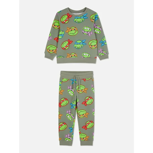 Teenage Ninja Turtles Sweatshirt and Pants Set - Olive