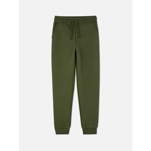 Textured Joggers - Olive